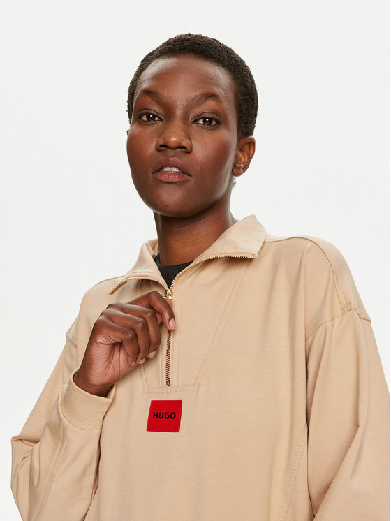 HUGO Hugo Суитшърт Talua 50508701 Бежов Relaxed Fit