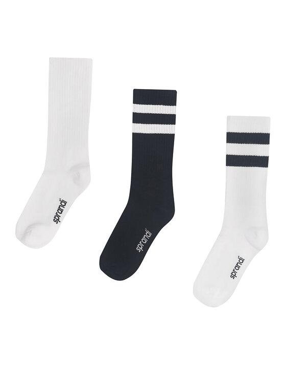 Sprandi Sprandi Σετ 3 ζευγάρια ψηλές κάλτσες unisex 0UB-002-AW23 (3-pack) Μαύρο