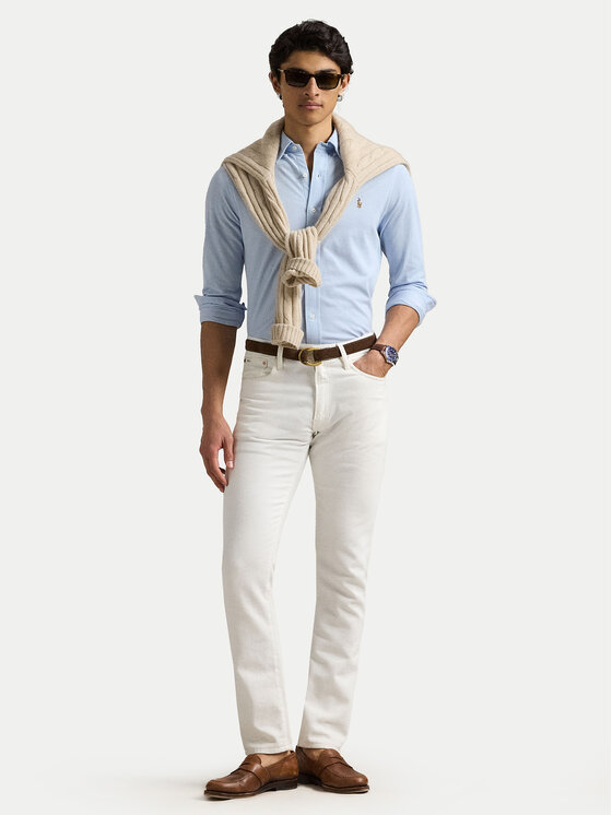 Polo Ralph Lauren Polo Ralph Lauren Cămașă 710932545013 Albastru celest Slim Fit