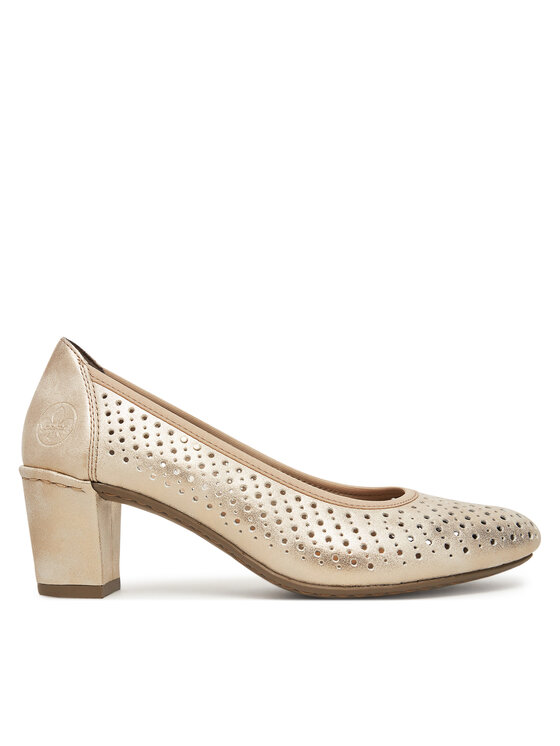 Pantofi pumps Rieker 41057-60 Auriu