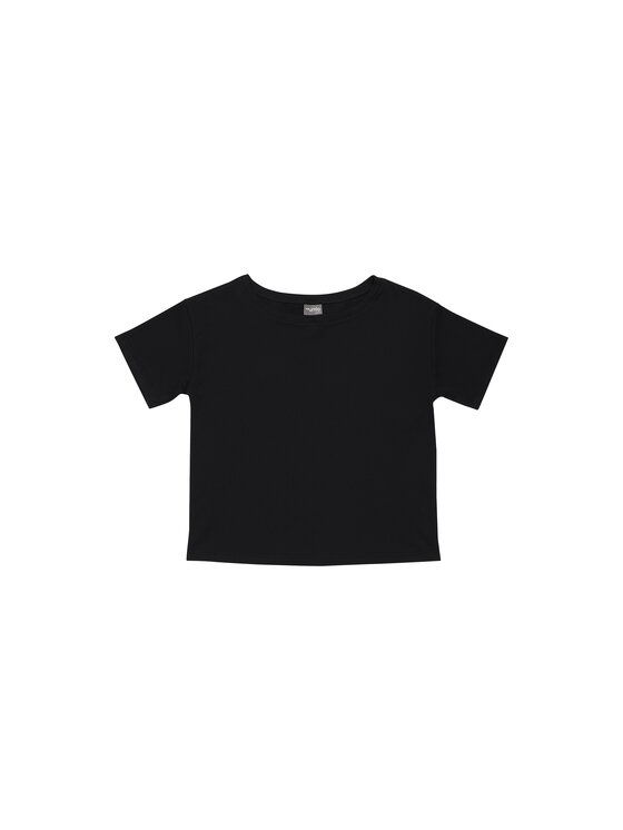 Mumla Mumla Koszulka piżamowa t-shirt bawełniany czarny Czarny