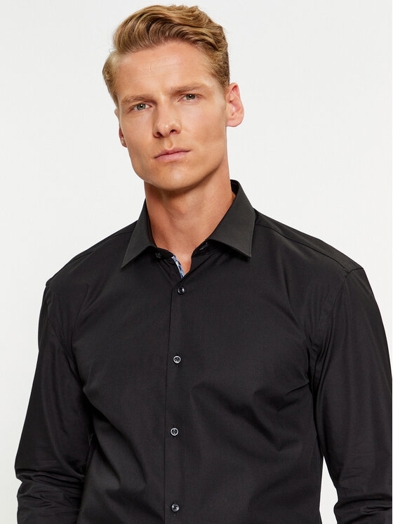 HUGO Hugo Риза Koey 50494513 Черен Slim Fit