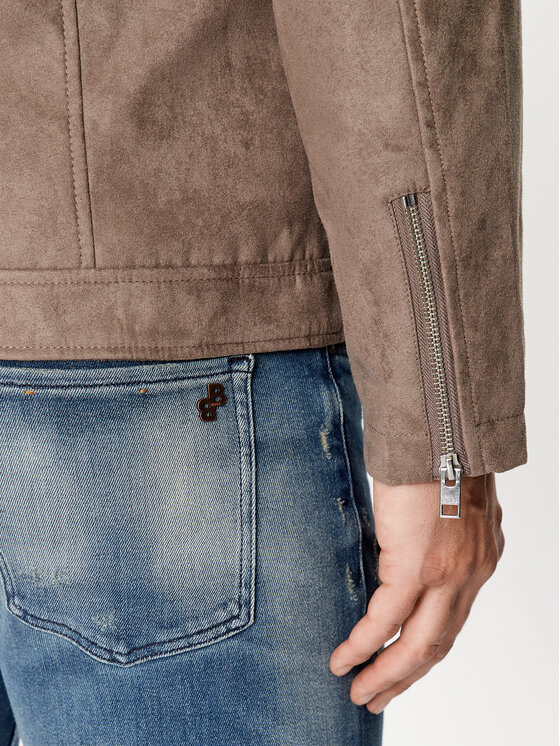 Jack&Jones Jack&Jones Geacă din imitație de piele 12236853 Maro Regular Fit