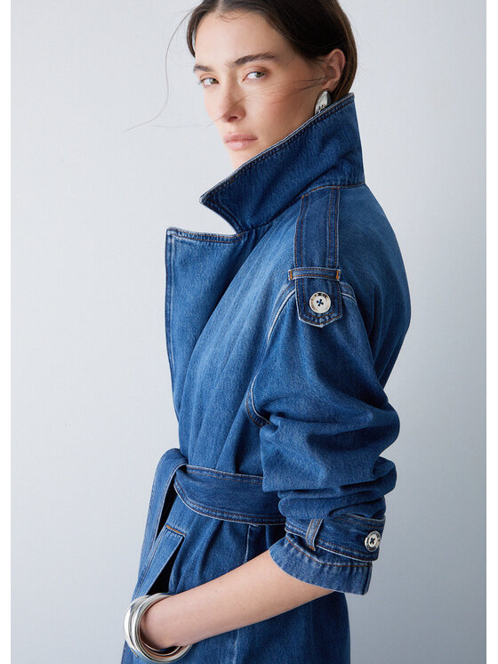 Liu Jo Liu Jo Trench UA6174D031979010 Azzurro chiaro Regular Fit