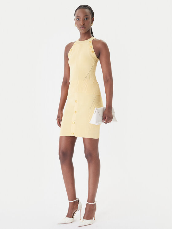 Marciano Guess Marciano Guess Spódnica mini G6GD09 Z0628 Żółty Classic Fit