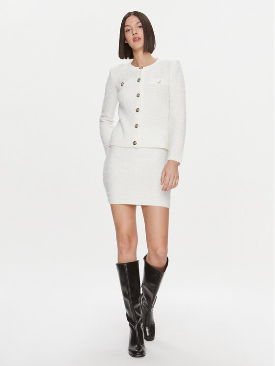 Liu Jo Liu Jo Spódnica ołówkowa MF3294 MA34O Écru Slim Fit