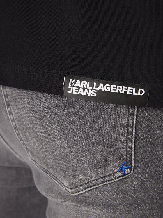 KARL LAGERFELD KARL LAGERFELD T-shirt A2M17036 Crna Regular Fit