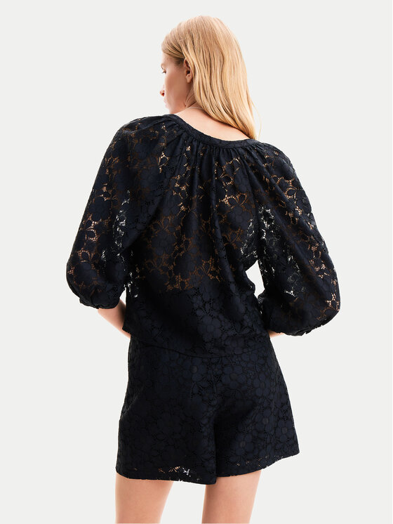 Desigual Desigual Bluza Dharma 24SWBW02 Črna Loose Fit