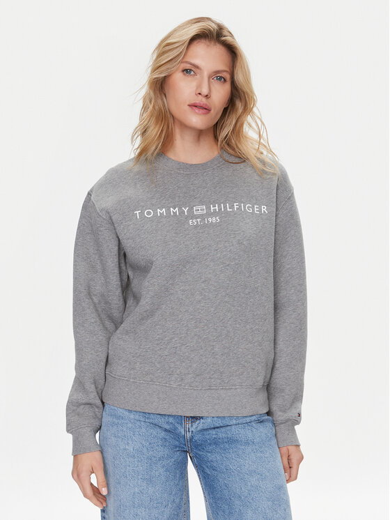 Női Pulóver Tommy Hilfiger, Méret: XS, Szürke, Logo WW0WW39791