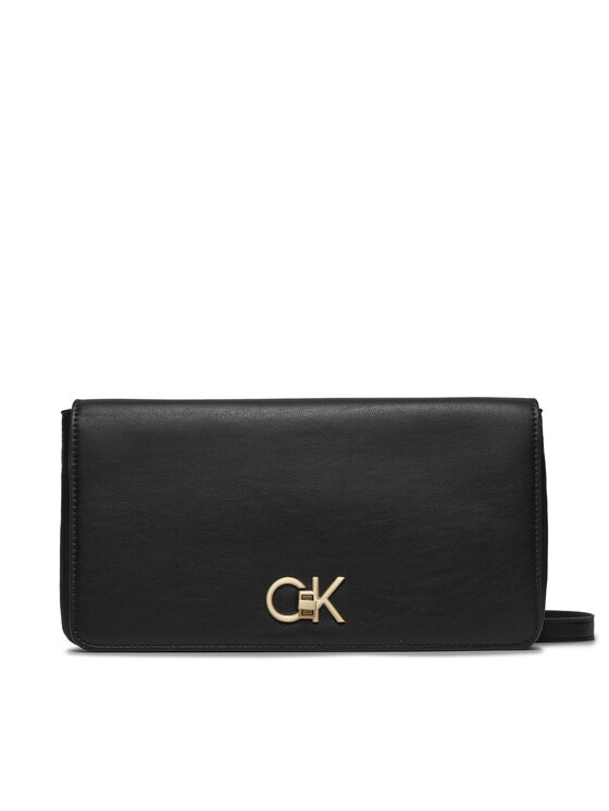 Geantă Calvin Klein Re-Lock Double Gusette K60K611336 Negru