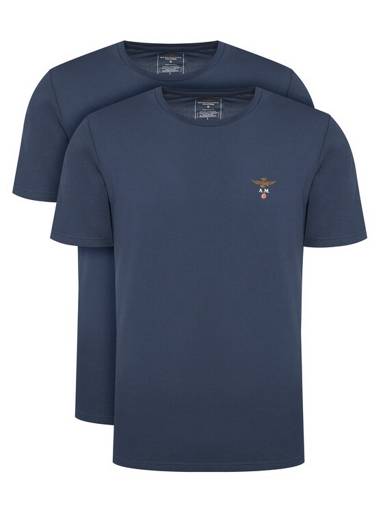 Aeronautica Militare Aeronautica Militare Set de tricouri﻿ AM1UTI001B Bleumarin Regular Fit