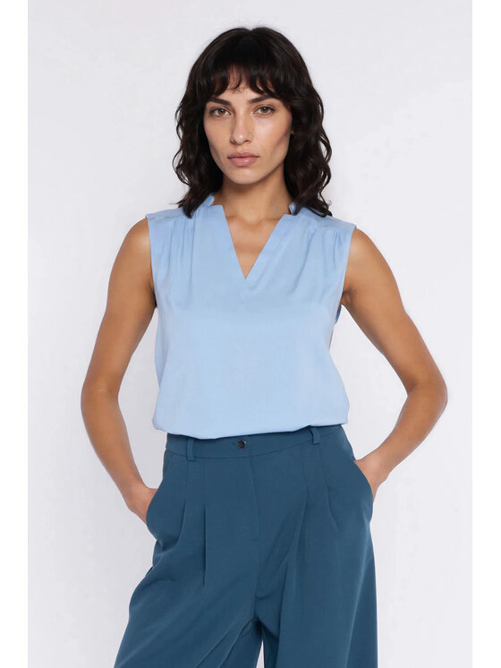 NIFE NIFE Halenka B221 Světle modrá Regular Fit