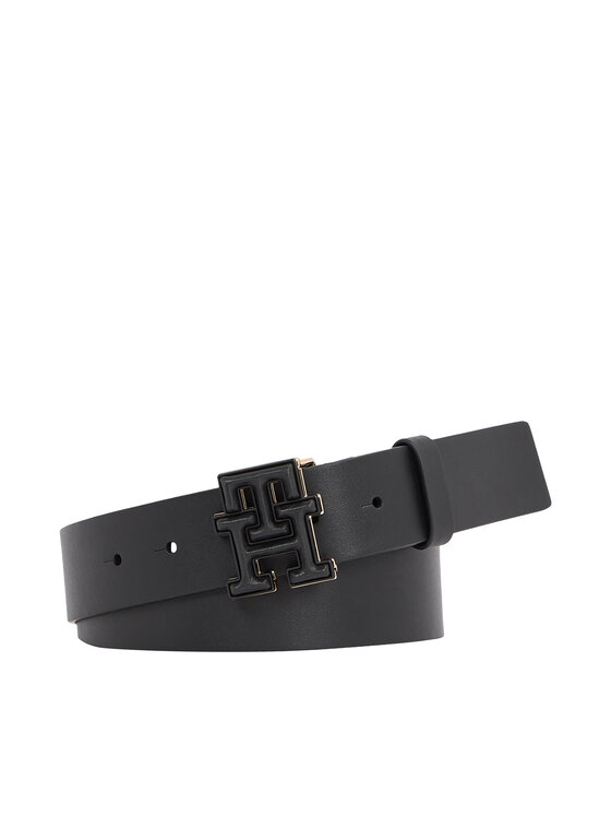 Just-Key Cintura Donna Vintage In Similpelle E Pelle, Borchie, Larga 4 Cm - Nero, 95 Cm
