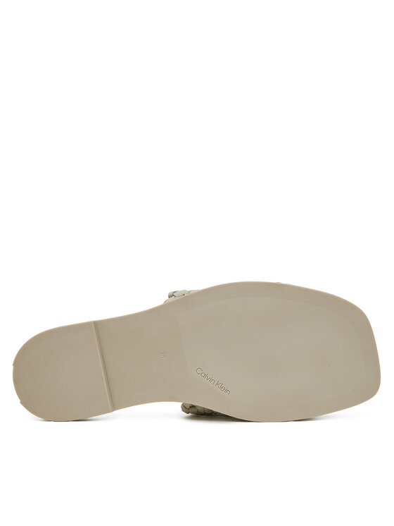 Calvin Klein Calvin Klein Şlapi Flat Slide Latt HW0HW02143 Bej