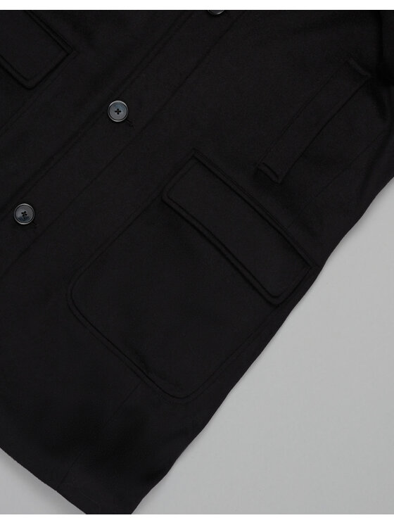Borgio Borgio Płaszcz zimowy pontelongo Czarny Slim Fit