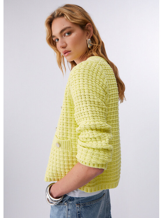 Liu Jo Liu Jo Cardigan WA6420MA97P10620 Giallo Regular Fit