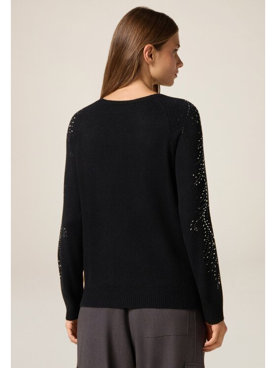 Oltre Oltre Cardigan M325J005065N033 Nero Regular Fit