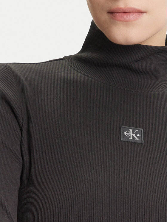 Calvin Klein Jeans Calvin Klein Jeans Rollkragenpullover LV047D203G Schwarz Slim Fit