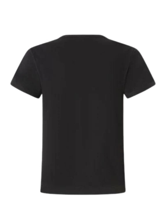 PINKO PINKO T-Shirt Intenso t-shirt jersey ricamo logo a filo Czarny Slim Fit