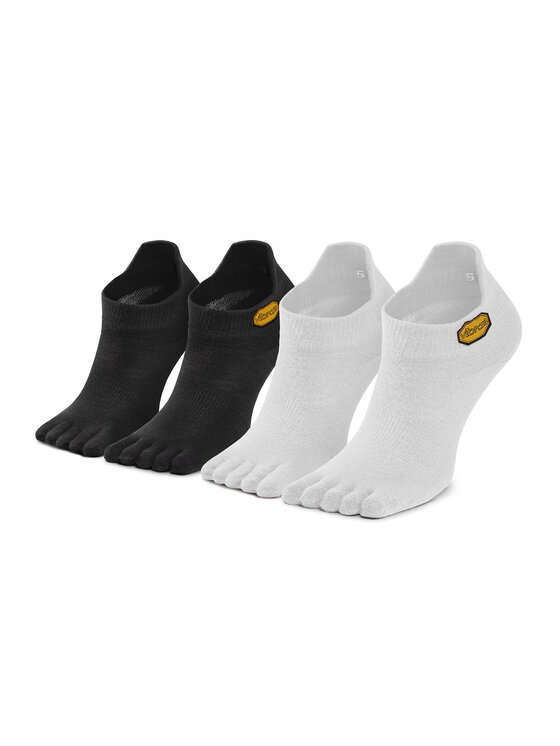 Vibram Fivefingers 2 unisex zemo zeķu pāru komplekts No Show S15N12P Melns