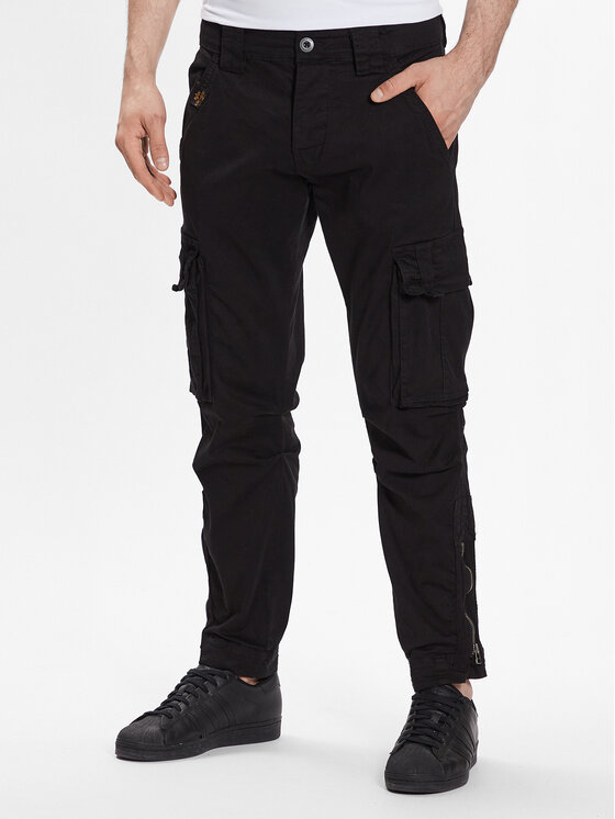 Alpha Industries Alpha Industries Spodnie materiałowe Task Force 106203 Czarny Regular Fit