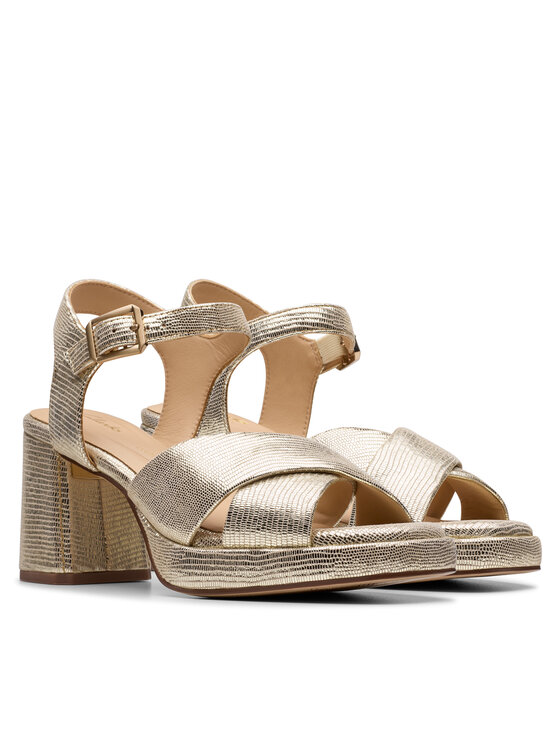 Clarks Clarks Basutės Ritzy75 Rae 26181303 Auksinė