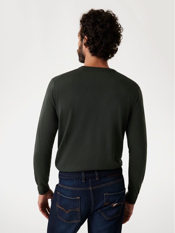 Guess Guess Sweter 170947 Zielony Classic Fit