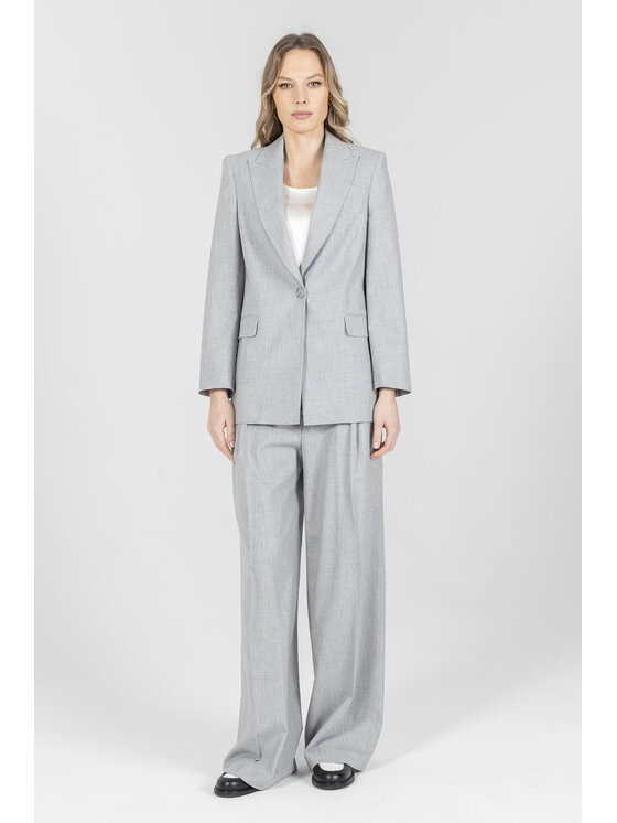 Deni Cler Milano Deni Cler Milano Marynarka W-DC-6002-F2-A1-81-1 Szary Regular Fit