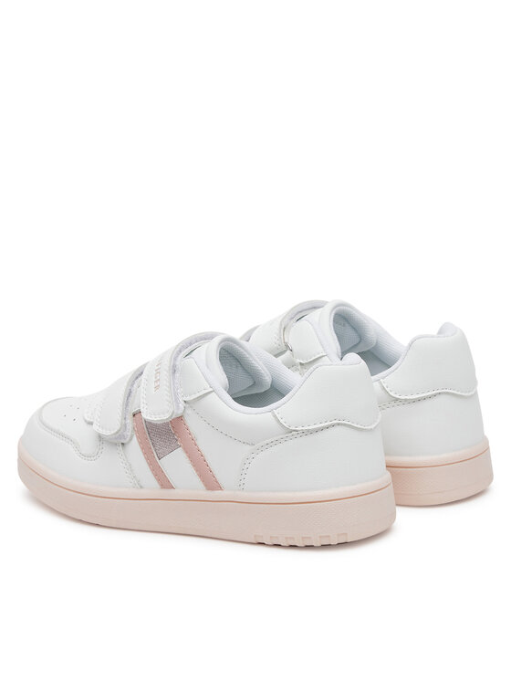 Tommy Hilfiger Tommy Hilfiger Sneakers Flag Low Cut Velcro Sneaker T1A9-33730-1439 S Bianco