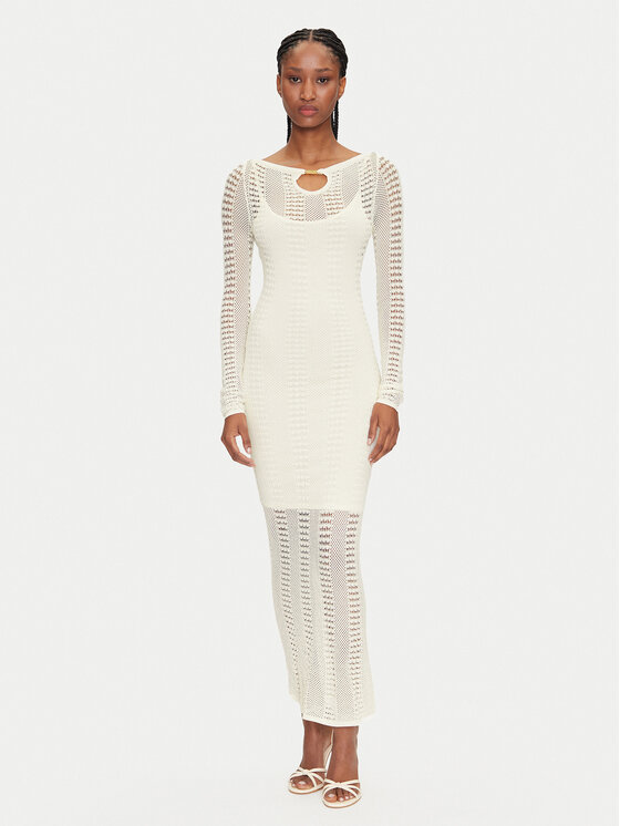 Marciano Guess Marciano Guess Úpletové šaty 5GGK45 5869Z Bílá Regular Fit