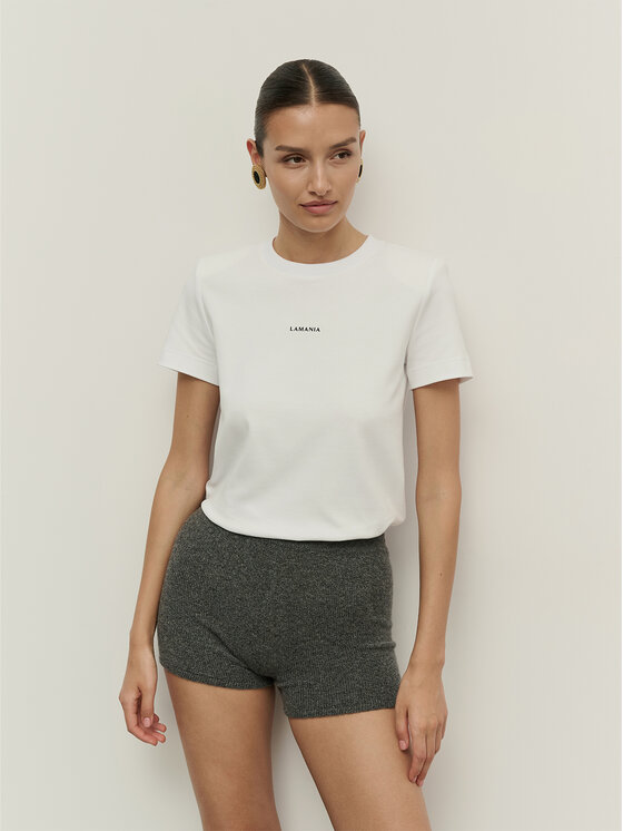 La Mania La Mania Tričko PAT 2 Biela Classic Fit