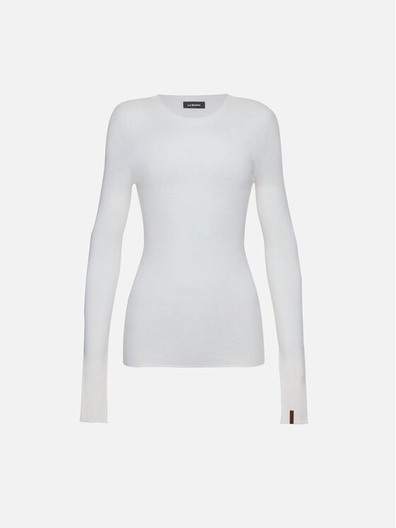 La Mania La Mania Bluzka NANCY Kremowy Basic Fit