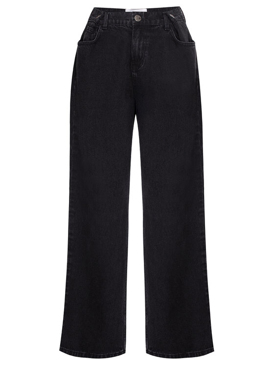 Magda Matyja Magda Matyja Jeansy BROOKLYN JEANS Czarny Loose Fit