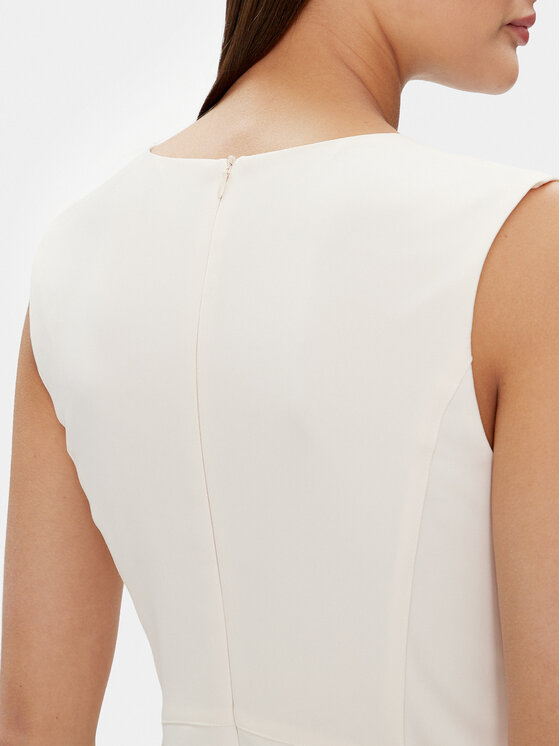 Liu Jo Liu Jo Kokteiļkleita CA4211 T2200 Écru Regular Fit
