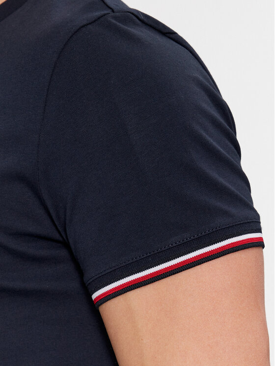 Tommy Hilfiger Tommy Hilfiger Тишърт Logo MW0MW32584 Тъмносин Slim Fit