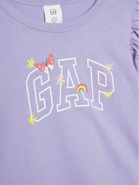 Gap Gap Sukienka codzienna 744470-01 Fioletowy Regular Fit