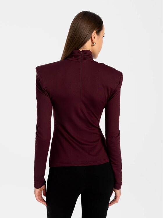 MANDRAGORA MANDRAGORA Blusa Varo Bordeaux Slim Fit