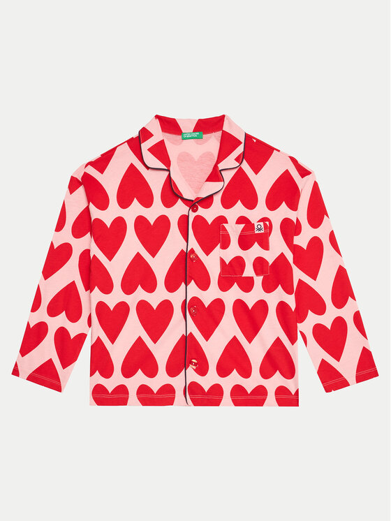 United Colors Of Benetton United Colors Of Benetton Pyjama 3MR70P072 Rot Regular Fit