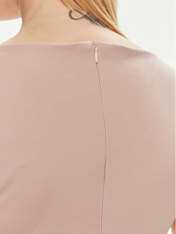 ViCOLO ViCOLO Igapäevane kleit TB0109 Beež Slim Fit