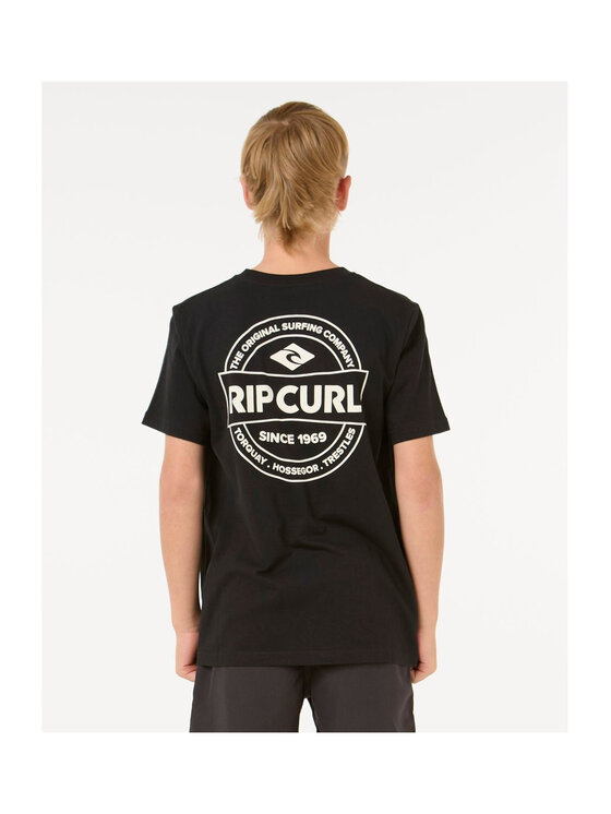 Rip Curl Rip Curl T-Shirt Staple Tee -Boy Czarny Standard Fit