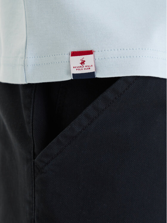 Beverly Hills Polo Club Beverly Hills Polo Club Тишърт W126-BHMTS-1021-23X Син Regular Fit