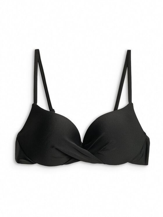 4F 4F Góra od bikini TROPIC ORCHID Czarny