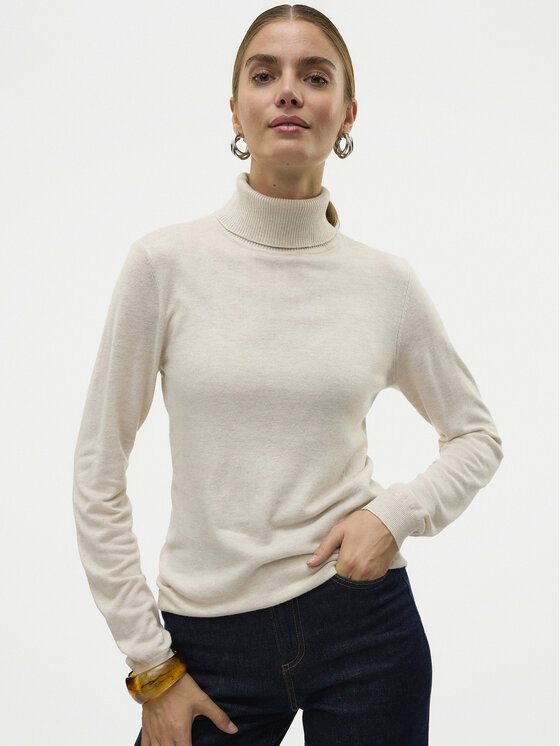 Vero Moda Vero Moda Dolčevita Iris 10320450 Bež Slim Fit