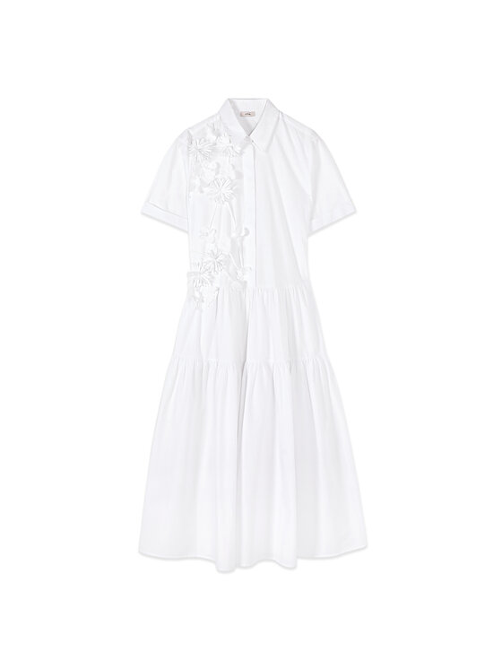 Oltre Oltre Abito da sera 7006J000870N011 Bianco A-Line Fit