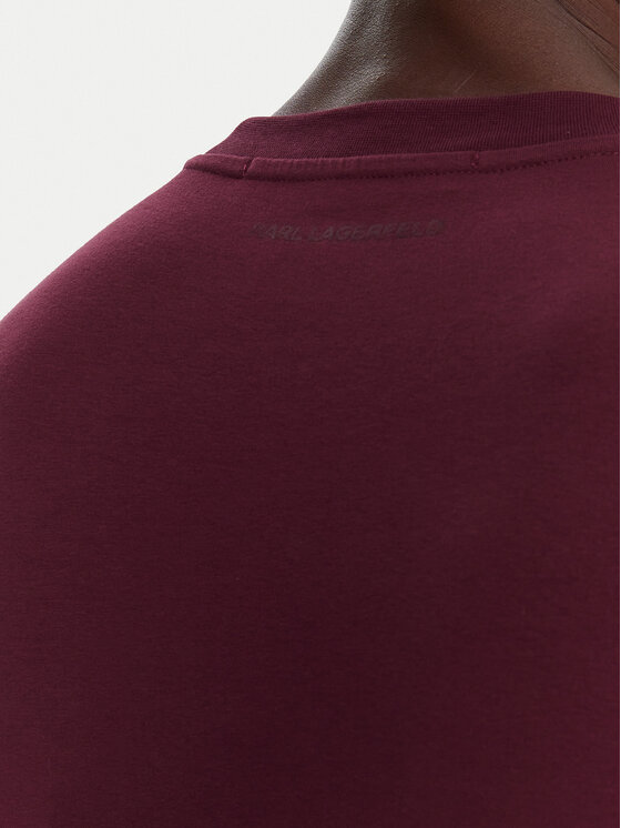 KARL LAGERFELD KARL LAGERFELD Тишърт 755032 554221 Бордо Regular Fit