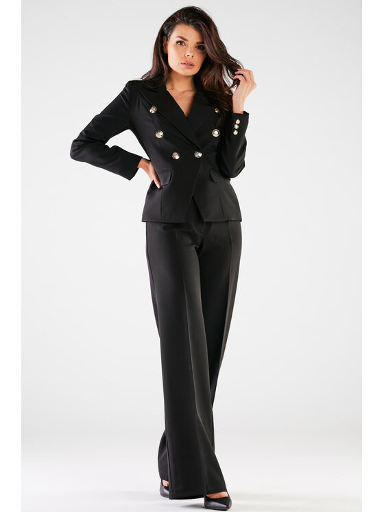 Awama Awama Dámské kalhoty A442 Černá Basic Fit