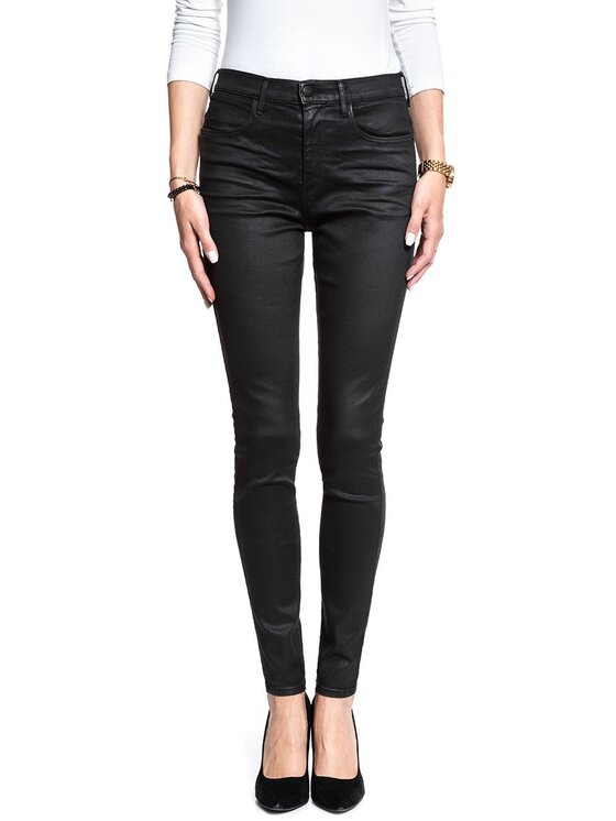 Wrangler Wrangler Jeansy HIGH RISE SKINNY Czarny Skinny Fit