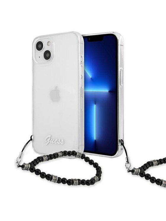 Etui na telefon Guess, Przezroczysty, iPhone 13