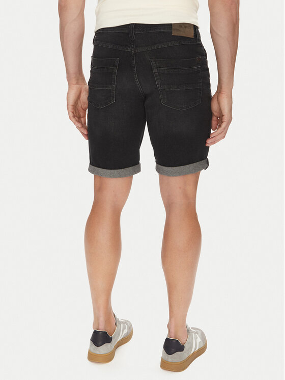 Mustang Mustang Jeansshorts Washington 1016453 Schwarz Straight Fit