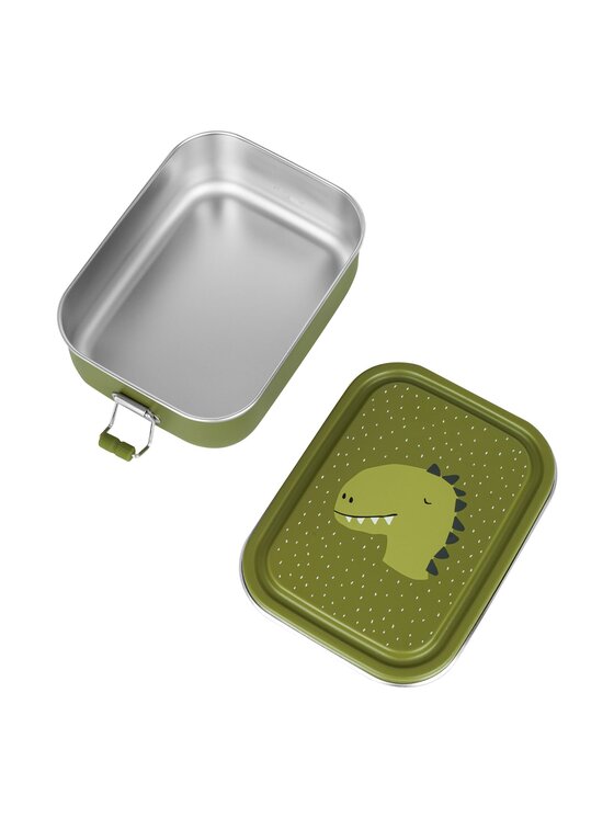 Trixie Baby Trixie Baby Lunchbox Mały stalowy lunch box - Dinozaur Zielony